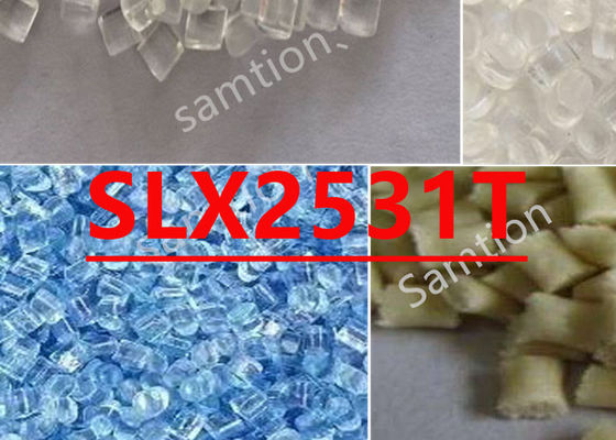 S-Plastic  SLX2531T पारदर्शी मौसम प्रतिरोधी पीसी कोपोलिमर ब्लोमोल्डिंग/एक्सट्रूज़न के लिए।