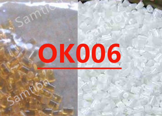 S-Plastic Thermocomp OK006 एक रैखिक पॉलीफेनिलीन सल्फाइड (PPS) पर आधारित है जिसमें टैल्क होता है।