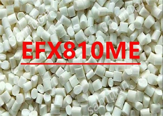 सैबिक साइकोलोय EFX810ME परिमार्जित पीसी मिश्रण जो न्यूनतम प्रवाह रेखा दृश्यता के साथ धातु / चमक दिखता है।