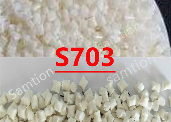 S-Plastic Cycolac S703 राल सुपर उच्च प्रवाह ABS पतली दीवार इंजेक्शन मोल्डिंग और इंजेक्शन / संपीड़न के लिए विकसित