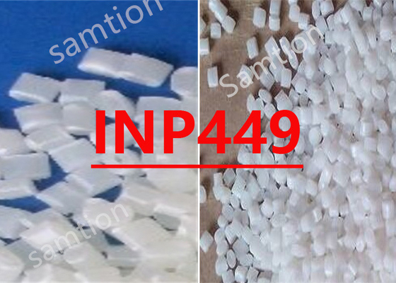 S-Plastic Cycolac INP449 एक टी-एसएएन (टेफ्लॉन (पीटीएफई) स्टायरिन-एंक्रीलोनिट्रिल) राल है जिसका उपयोग FR एंटी-ड्रिप एजेंट के रूप में किया जाता है
