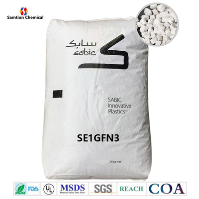 S-Plastic Noryl Resin SE1GFN3 ग्लास प्रबलित RF UL94 V1 लिस्टिंग RTI 110/105/110